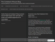Tablet Screenshot of carlebachminyan.wordpress.com