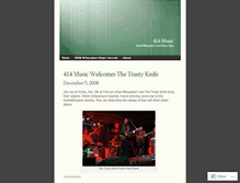 Tablet Screenshot of 414music.wordpress.com