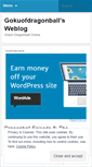 Mobile Screenshot of gokuofdragonball.wordpress.com