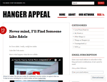 Tablet Screenshot of hangerappeal.wordpress.com