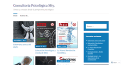 Desktop Screenshot of consultoriapsicologicamty.wordpress.com