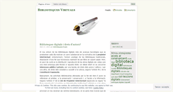 Desktop Screenshot of bibliotequesvirtuals.wordpress.com