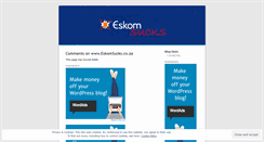 Desktop Screenshot of eskomsucks.wordpress.com