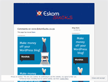 Tablet Screenshot of eskomsucks.wordpress.com