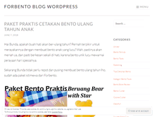 Tablet Screenshot of forbento.wordpress.com