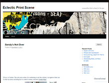 Tablet Screenshot of eclecticprintscene.wordpress.com