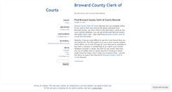 Desktop Screenshot of browardcountyclerkofcourts.wordpress.com