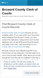 Mobile Screenshot of browardcountyclerkofcourts.wordpress.com