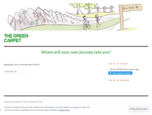 Tablet Screenshot of greencarpetprojectwales.wordpress.com