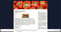 Desktop Screenshot of culinarypursuits.wordpress.com