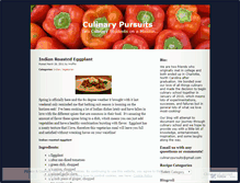 Tablet Screenshot of culinarypursuits.wordpress.com