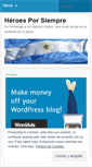Mobile Screenshot of heroesxsiempre.wordpress.com