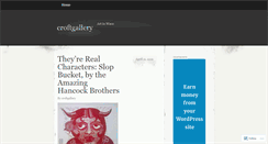 Desktop Screenshot of croftgallery.wordpress.com