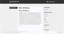 Desktop Screenshot of cart2.bancdebinaryfraud.wordpress.com