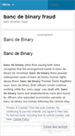 Mobile Screenshot of cart2.bancdebinaryfraud.wordpress.com