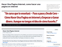 Tablet Screenshot of hacerunapaginainternet.wordpress.com
