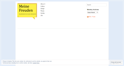 Desktop Screenshot of meinefreuden.wordpress.com