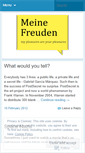 Mobile Screenshot of meinefreuden.wordpress.com