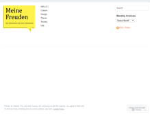 Tablet Screenshot of meinefreuden.wordpress.com