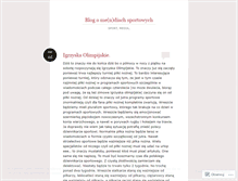 Tablet Screenshot of blogmediasportowe.wordpress.com
