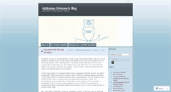 Desktop Screenshot of addresseeunknown.wordpress.com