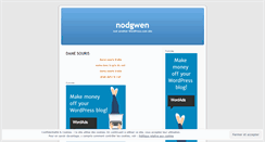 Desktop Screenshot of nodgwen.wordpress.com