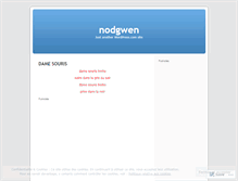 Tablet Screenshot of nodgwen.wordpress.com