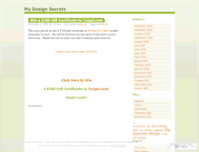 Tablet Screenshot of mydesignsecretsblog.wordpress.com