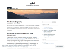 Tablet Screenshot of giist.wordpress.com