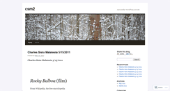 Desktop Screenshot of csm2.wordpress.com
