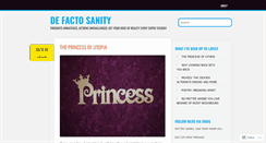 Desktop Screenshot of defactosanity.wordpress.com