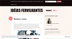 Desktop Screenshot of ideiasfervilhantes.wordpress.com