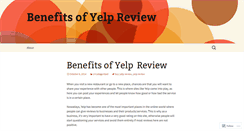 Desktop Screenshot of benefitsofyelpreview.wordpress.com