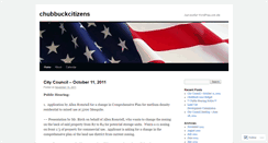 Desktop Screenshot of chubbuckcitizens.wordpress.com