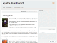 Tablet Screenshot of kristendanplantlist.wordpress.com