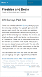 Mobile Screenshot of freebiesanddeals.wordpress.com