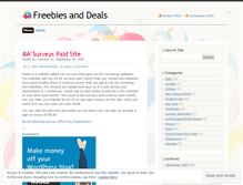 Tablet Screenshot of freebiesanddeals.wordpress.com