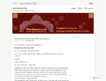 Tablet Screenshot of mandapam.wordpress.com