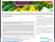 Tablet Screenshot of gettingfiredup.wordpress.com