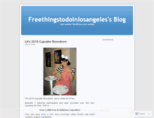 Tablet Screenshot of freethingstodoinlosangeles.wordpress.com