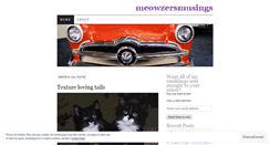 Desktop Screenshot of meowzersmusings.wordpress.com