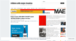 Desktop Screenshot of milanoartexpomusica.wordpress.com