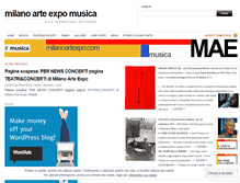 Tablet Screenshot of milanoartexpomusica.wordpress.com