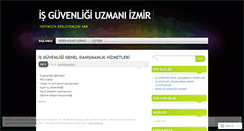 Desktop Screenshot of isguvenligiuzmani.wordpress.com