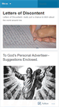 Mobile Screenshot of lettersofdiscontent.wordpress.com