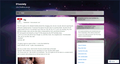 Desktop Screenshot of 01society.wordpress.com