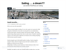 Tablet Screenshot of oceansailing.wordpress.com