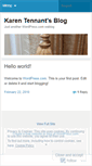 Mobile Screenshot of karentennant.wordpress.com