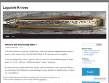 Tablet Screenshot of laguioleknives.wordpress.com