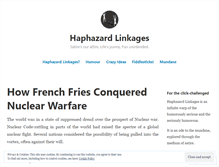 Tablet Screenshot of haphazardlinkages.wordpress.com